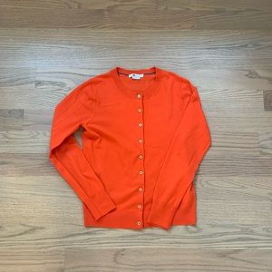 Boden Orange cardigan size S